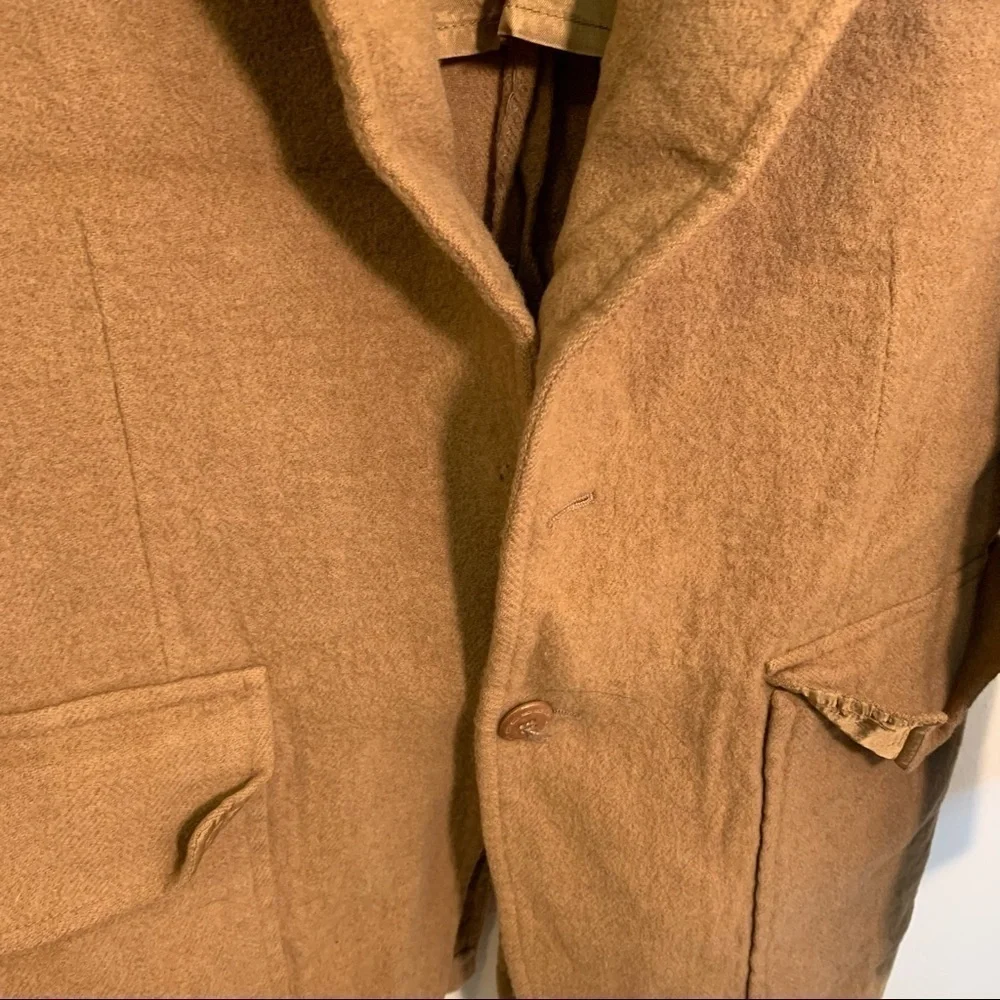 Vintage Palm Beach Men's Blazer Sports Coat 100% Camel Hair Camel Tan Union Made